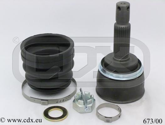 CDX 673/00 - Шарнірний комплект, ШРУС, приводний вал autocars.com.ua