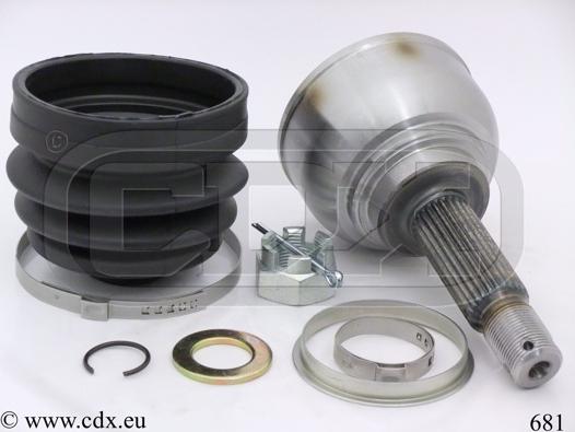CDX 681 - Шарнірний комплект, ШРУС, приводний вал autocars.com.ua