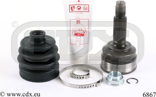 CDX 6867 - Шарнірний комплект, ШРУС, приводний вал autocars.com.ua
