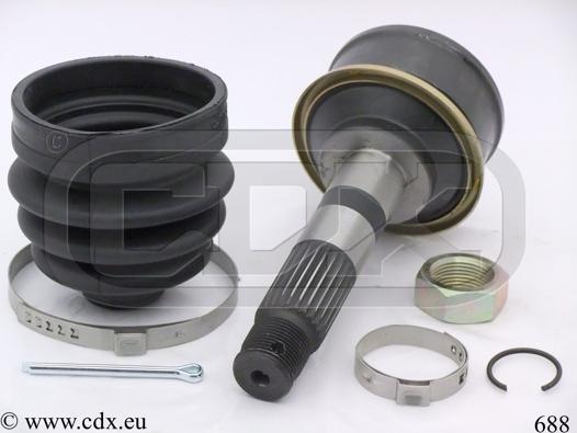 CDX 688 - Шарнірний комплект, ШРУС, приводний вал autocars.com.ua