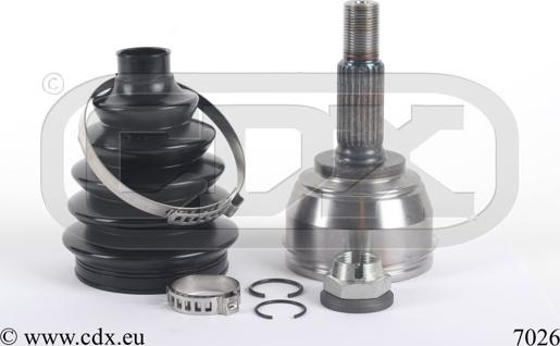 CDX 7026 - Шарнірний комплект, ШРУС, приводний вал autocars.com.ua