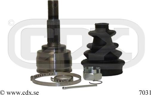 CDX 7031 - Шарнірний комплект, ШРУС, приводний вал autocars.com.ua