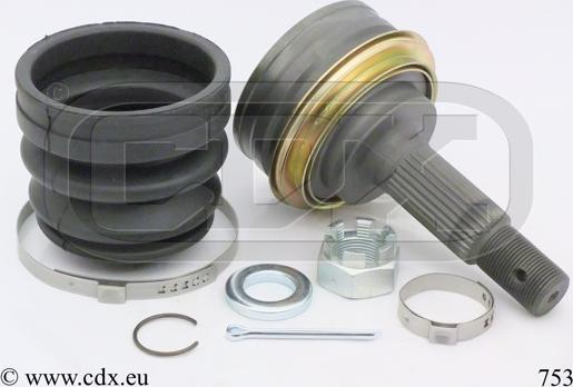 CDX 753 - Шарнірний комплект, ШРУС, приводний вал autocars.com.ua