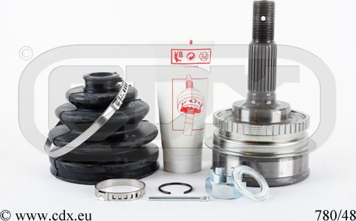 CDX 780/48 - Шарнірний комплект, ШРУС, приводний вал autocars.com.ua