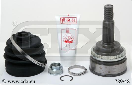 CDX 789/48 - Шарнірний комплект, ШРУС, приводний вал autocars.com.ua