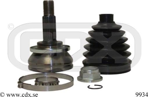 CDX 9934 - Шарнірний комплект, ШРУС, приводний вал autocars.com.ua