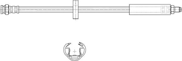 CEF 510570 - Гальмівний шланг autocars.com.ua