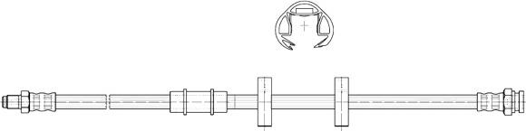 CEF 511394 - Тормозной шланг autodnr.net