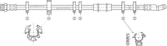 CEF 511408 - Тормозной шланг autodnr.net