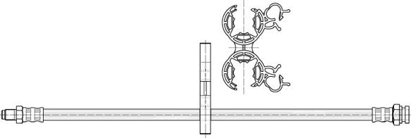 CEF 512353 - Гальмівний шланг autocars.com.ua