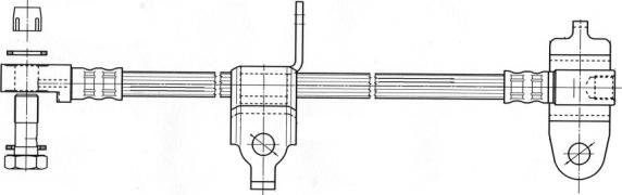 CEF 512357 - Гальмівний шланг autocars.com.ua