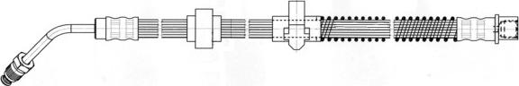 CEF 512498 - Гальмівний шланг autocars.com.ua