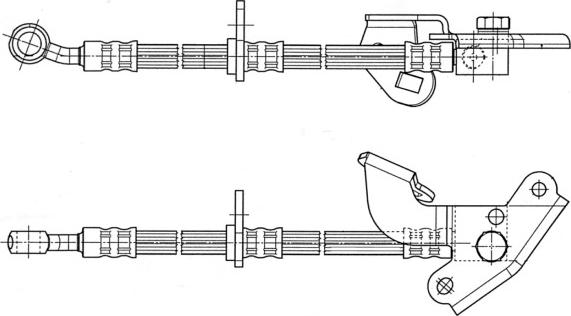 CEF 512520 - Гальмівний шланг autocars.com.ua