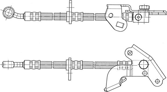 CEF 512521 - Гальмівний шланг autocars.com.ua