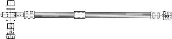 CEF 512567 - Гальмівний шланг autocars.com.ua