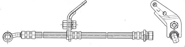 CEF 512573 - Гальмівний шланг autocars.com.ua