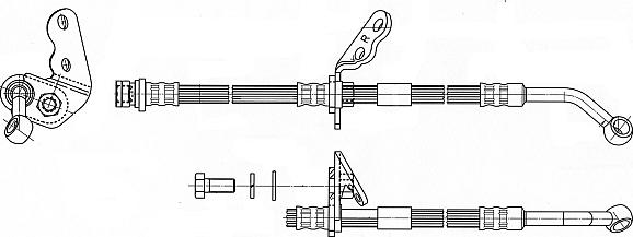 CEF 512575 - Гальмівний шланг autocars.com.ua