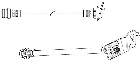 CEF 514626 - Гальмівний шланг autocars.com.ua