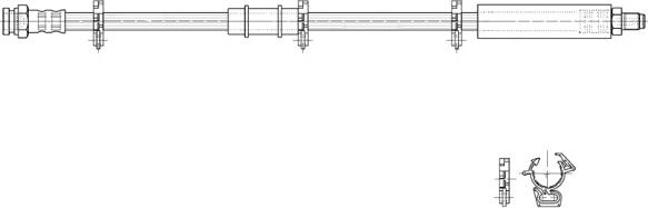 CEF 516975 - Гальмівний шланг autocars.com.ua