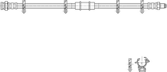 CEF 516978 - Гальмівний шланг autocars.com.ua