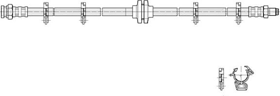 CEF 517058 - Гальмівний шланг autocars.com.ua