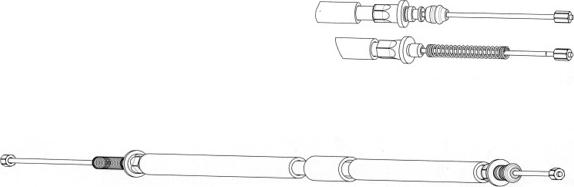 CEF AR02103 - Трос, гальмівна система autocars.com.ua