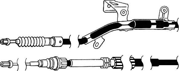 CEF AU02157 - Трос, гальмівна система autocars.com.ua