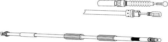 CEF AU02171 - Трос, гальмівна система autocars.com.ua