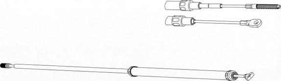 CEF BW02107 - Трос, гальмівна система autocars.com.ua