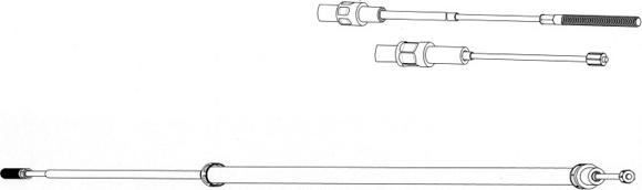 CEF BW02127 - Трос, гальмівна система autocars.com.ua