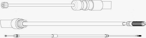 CEF BW02130 - Трос, гальмівна система autocars.com.ua