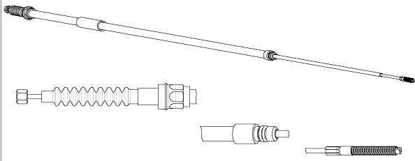 CEF BW02133 - Трос, гальмівна система autocars.com.ua