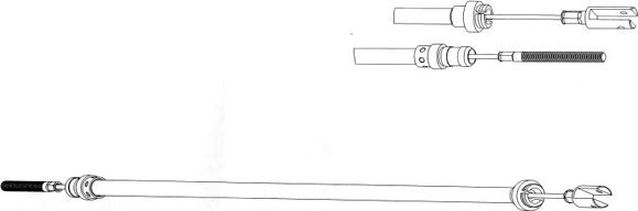 CEF CT01119 - Трос, управління зчепленням autocars.com.ua