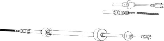 CEF CT01130 - Трос, управління зчепленням autocars.com.ua