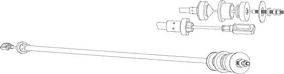 CEF CT01139 - Трос, управління зчепленням autocars.com.ua
