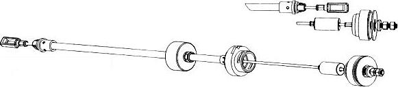 CEF CT01140 - Трос, управление сцеплением autodnr.net