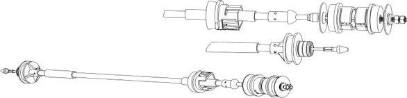 CEF CT01151 - Трос, управління зчепленням autocars.com.ua