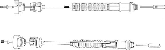 CEF CT01158 - Трос, управління зчепленням autocars.com.ua