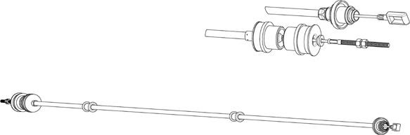 CEF CT01166 - Трос, управління зчепленням autocars.com.ua