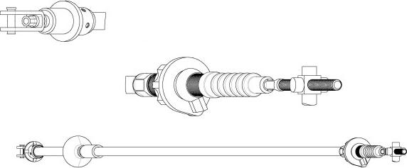 CEF CT01170 - Трос, управління зчепленням autocars.com.ua