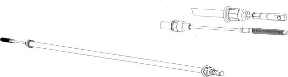 CEF CT02124 - Трос, гальмівна система autocars.com.ua