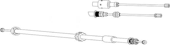 CEF CT02133 - Трос, гальмівна система autocars.com.ua