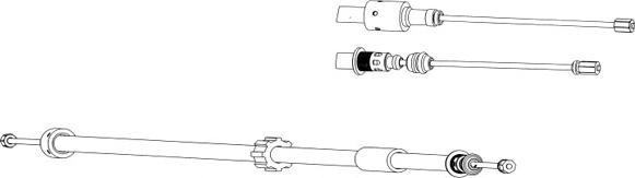 CEF CT02134 - Трос, гальмівна система autocars.com.ua