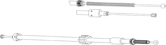 CEF CT02144 - Трос, гальмівна система autocars.com.ua