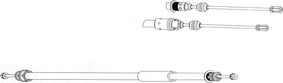 CEF CT02145 - Трос, гальмівна система autocars.com.ua