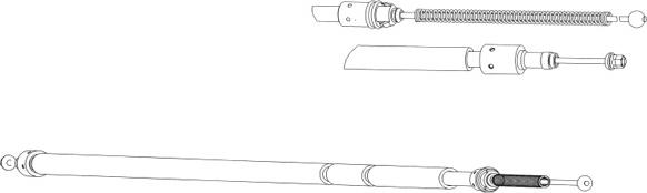 CEF CT02151 - Трос, гальмівна система autocars.com.ua