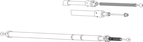 CEF CT02152 - Тросик, cтояночный тормоз autodnr.net