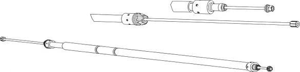 CEF CT02161 - Трос, гальмівна система autocars.com.ua