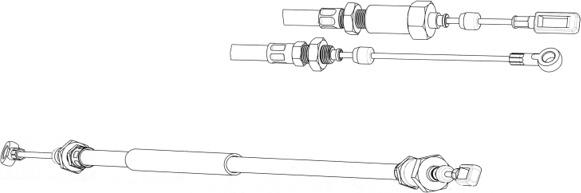 CEF CT02180 - Трос, гальмівна система autocars.com.ua