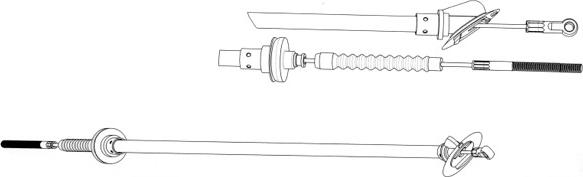 CEF FA01150 - Трос, управління зчепленням autocars.com.ua
